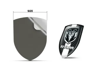 Dodge Heckscheibensticker Stabil Minimal Design Auto